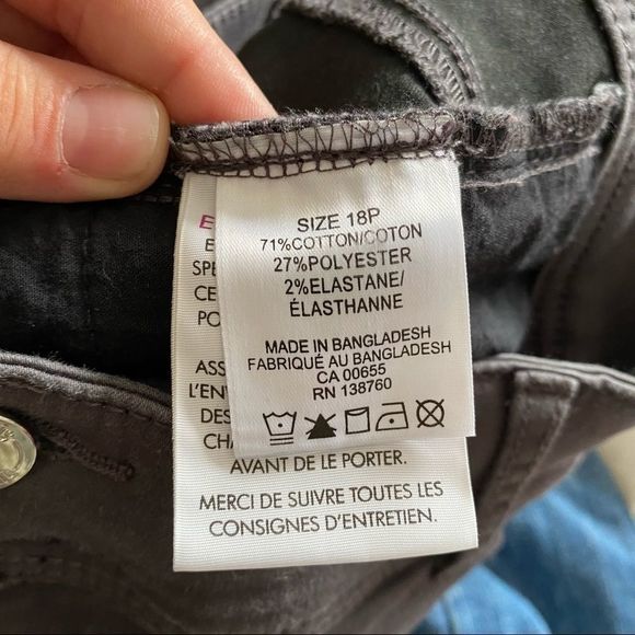In Every Story grey zipper detail pocket pants 18P - Picture 6 of 8